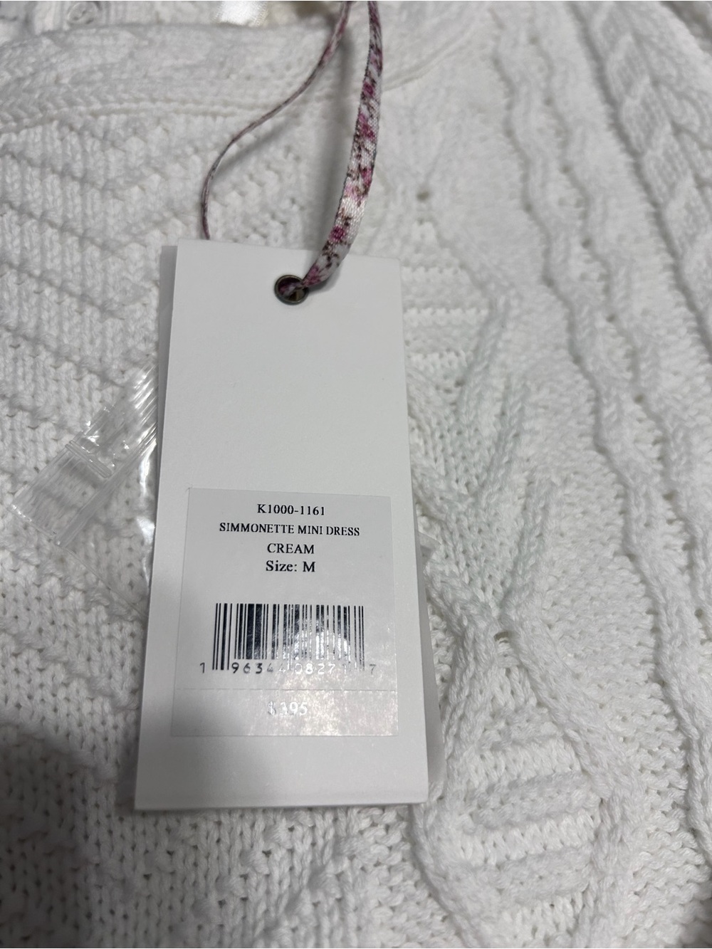 LoveShackFancy Cream Simonette Mini Dress